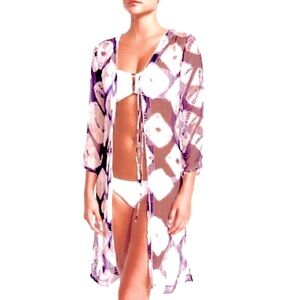 🌸 Letarte Printed Silk Tunic / Coverup
